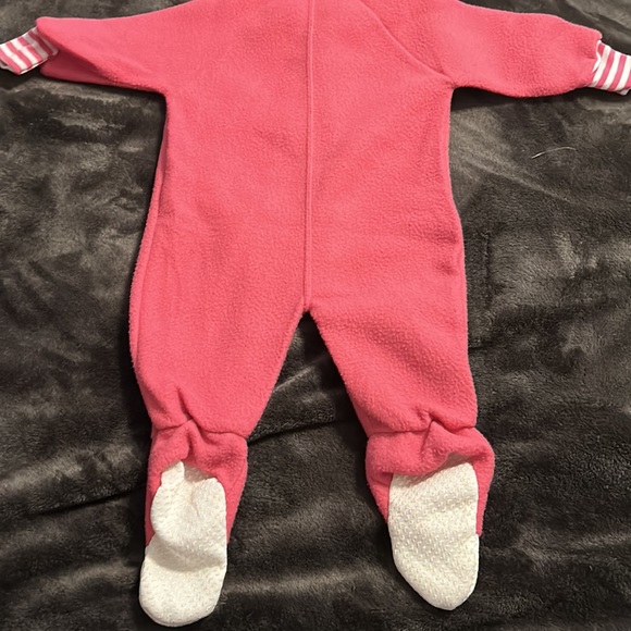 Baby Touch pink fleece like one piece size 1T - Picture 6 of 7